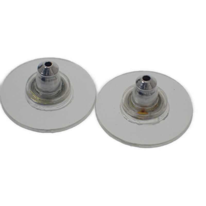 シャネル CHANEL ラウンドココマーク ツートン バイカラー 17P刻印 ピアス レジン ブラック ホワイト レディース【中古】【ABランク】