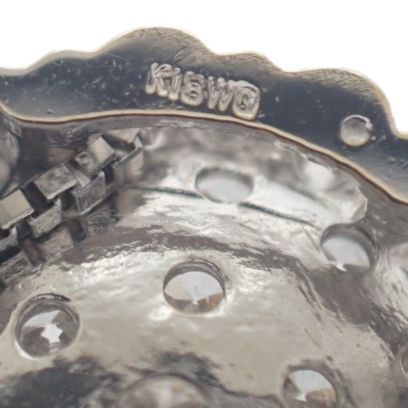 デザインジュエリー ペンダント ネックレス K18ホワイトゴールド ダイヤモンド レディース【中古】【Aランク】