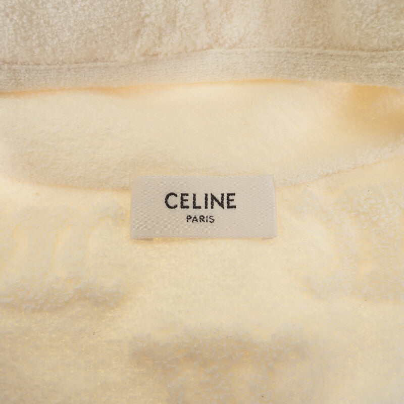 セリーヌ CELINE トリオンフバケット 2AG18892T ハット コットン ポリエステル ホワイト フリーサイズ レディース【中古】【Aランク】