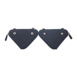プラダ PRADA トライアングルミニポーチ 1NR015 2WAYバッグ サフィアーノ ブラック シルバー金具 レディース【中古】【ABランク】