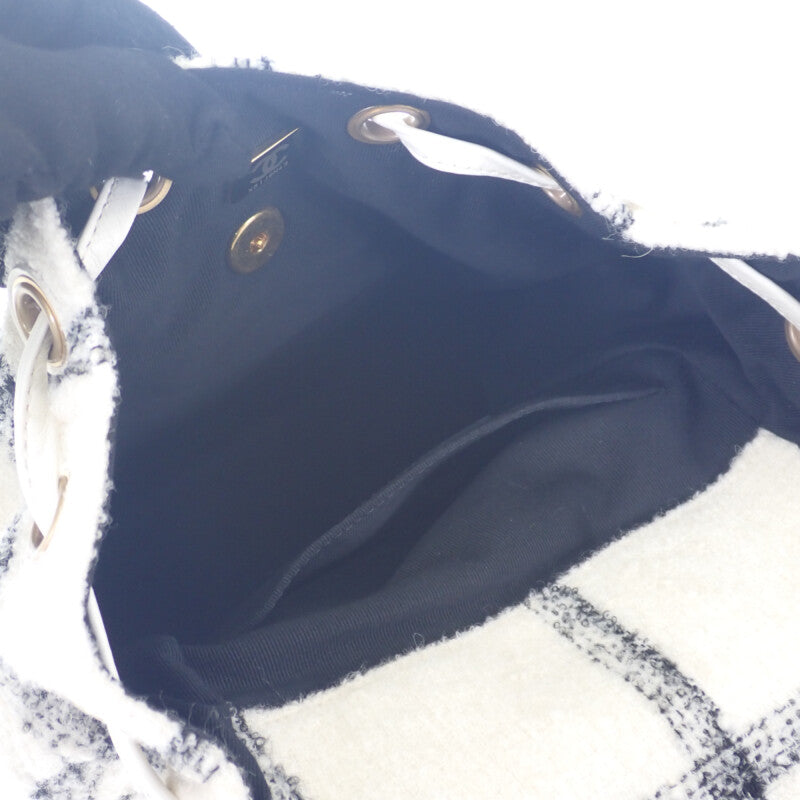 シャネル CHANEL ココマーク バックパック ツイード ランダムプレート