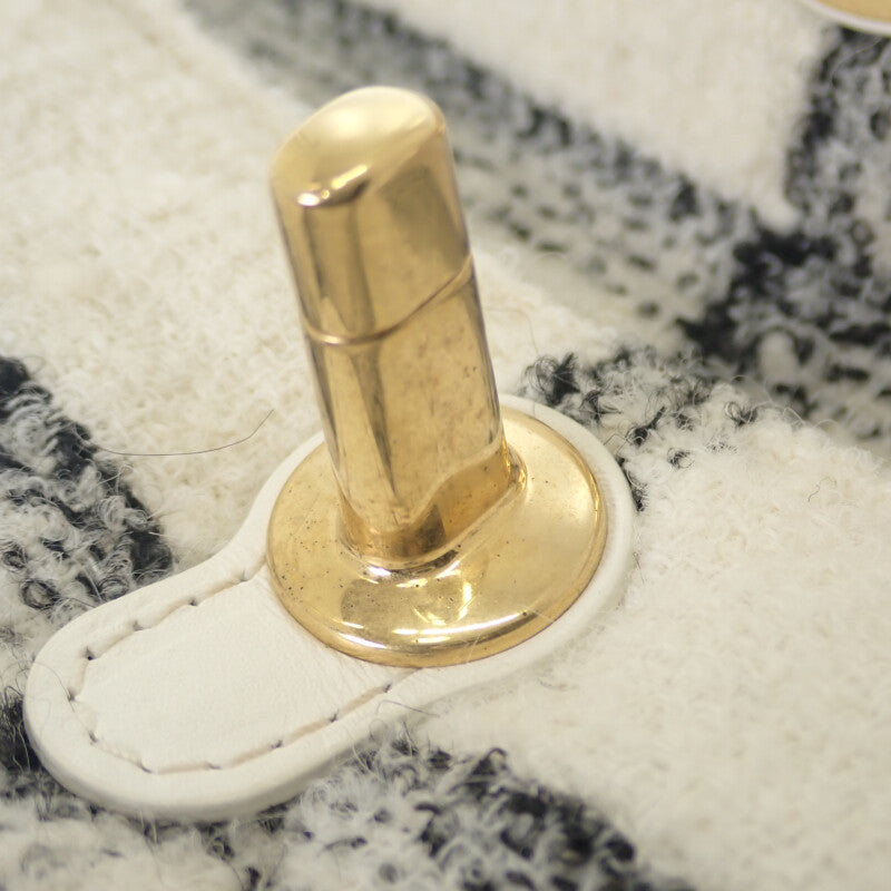 シャネル CHANEL ココマーク バックパック ツイード ランダムプレート AS3615 リュック・デイパック ウール ホワイト ゴールド金具 レディース【中古】【Aランク】