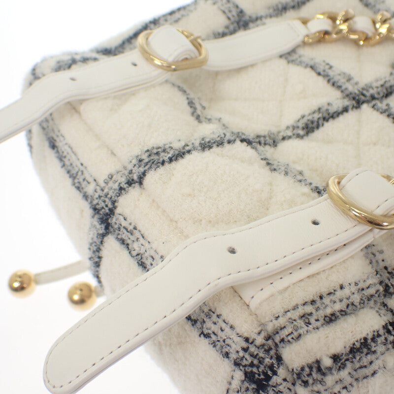 シャネル CHANEL ココマーク バックパック ツイード ランダムプレート