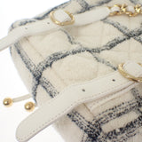 シャネル CHANEL ココマーク バックパック ツイード ランダムプレート AS3615 リュック・デイパック ウール ホワイト ゴールド金具 レディース【中古】【Aランク】