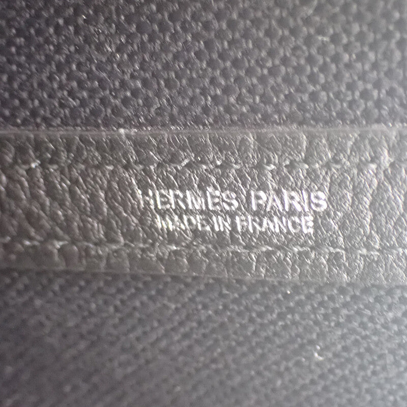 エルメス HERMES ガーデンファイルPM 080141CK 2WAYバッグ トートバッグ ネゴンダ トワルミリタリー ブラック レディース【中古】【Aランク】