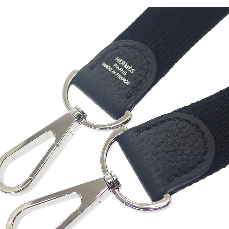 エルメス HERMES ガーデンファイルPM 080141CK 2WAYバッグ トートバッグ ネゴンダ トワルミリタリー ブラック レディース【中古】【Aランク】