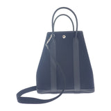 エルメス HERMES ガーデンファイルPM 080141CK 2WAYバッグ トートバッグ ネゴンダ トワルミリタリー ブラック レディース【中古】【Aランク】