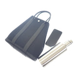 エルメス HERMES ガーデンファイルPM 080141CK 2WAYバッグ トートバッグ ネゴンダ トワルミリタリー ブラック レディース【中古】【Aランク】