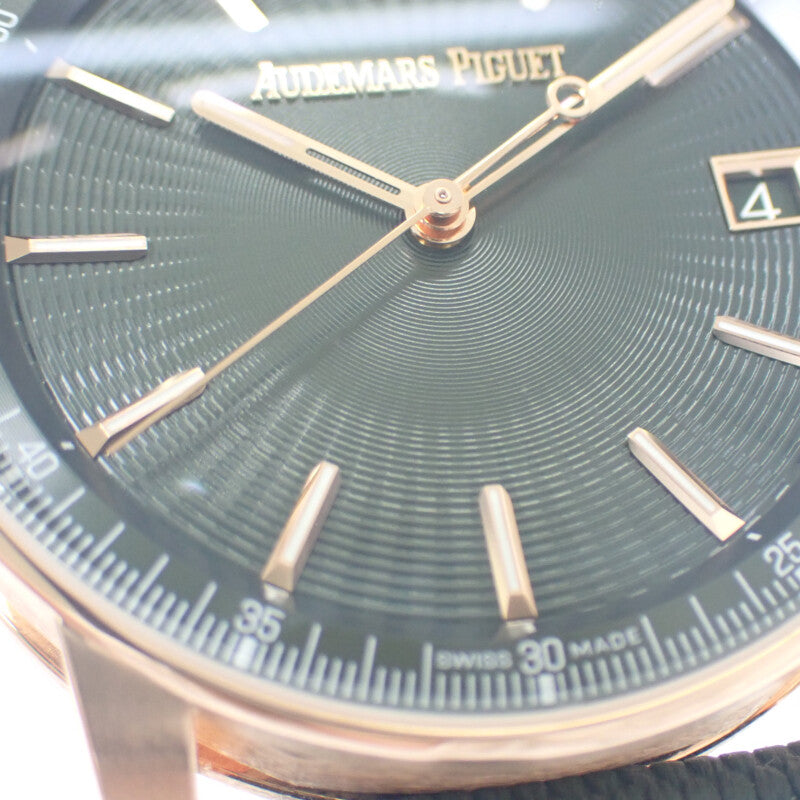 AUDEMARS PIGUET CODE 11.59 15210OR.OO.A056KB.01 Watch K18 Pink Gold Gold Automatic Green Dial Men's [Used] [A Rank]