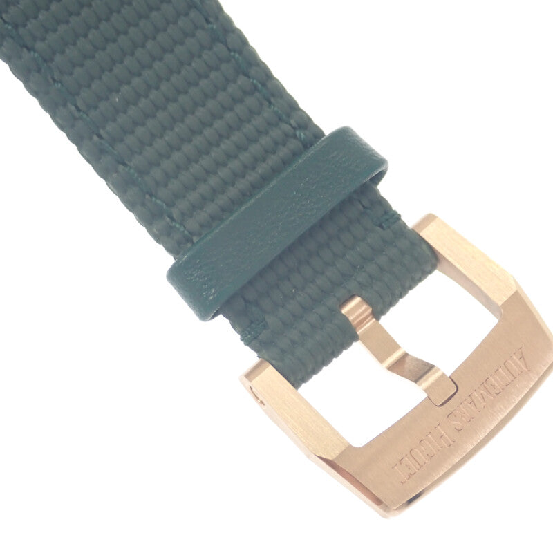 AUDEMARS PIGUET CODE 11.59 15210OR.OO.A056KB.01 Watch K18 Pink Gold Gold Automatic Green Dial Men's [Used] [A Rank]