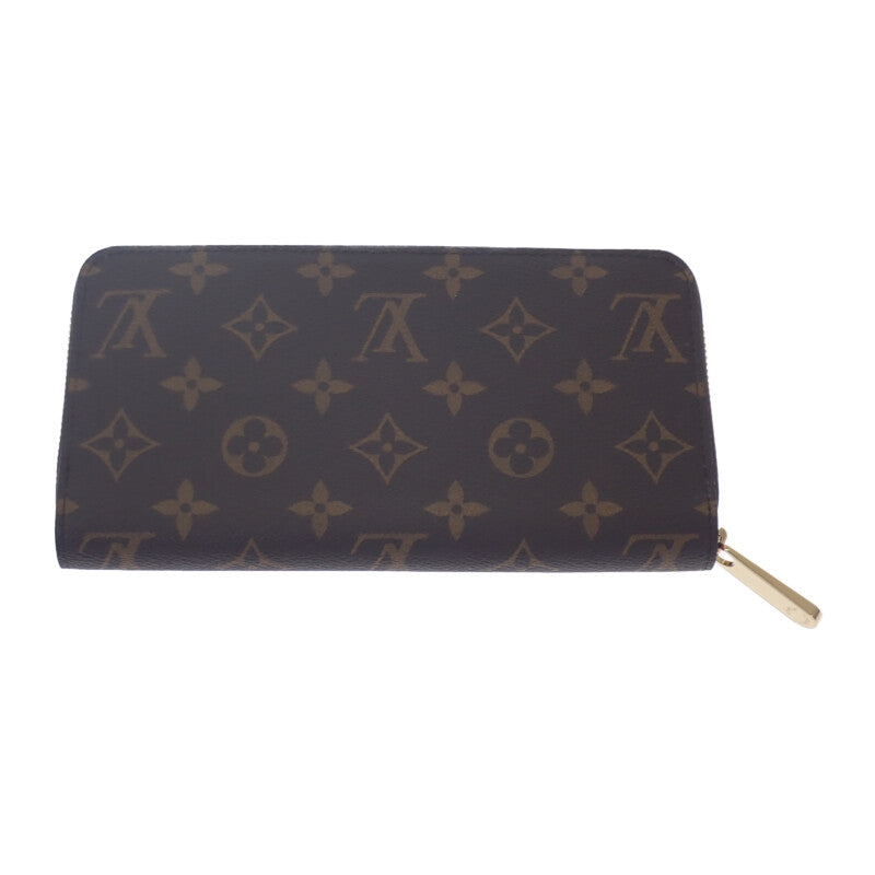ルイヴィトン LOUIS VUITTON ジッピー・ウォレット ラウンド財布 M41896 長財布 モノグラムキャンバス コクリコ ゴールド金具 レディース メンズ【中古】【Sランク】