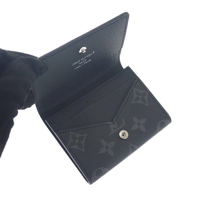 ルイヴィトン LOUIS VUITTON アンヴェロップ カルト・ドゥヴィジット 名刺入れ M12874 カードケース エクリプス ブラック メンズ レディース【中古】【Sランク】