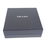 プラダ PRADA トライアングルロゴシュシュ 1IF015_2DTP_F0X24 ヘアアクセサリー シルク ブルー ホワイト レディース【中古】【ABランク】