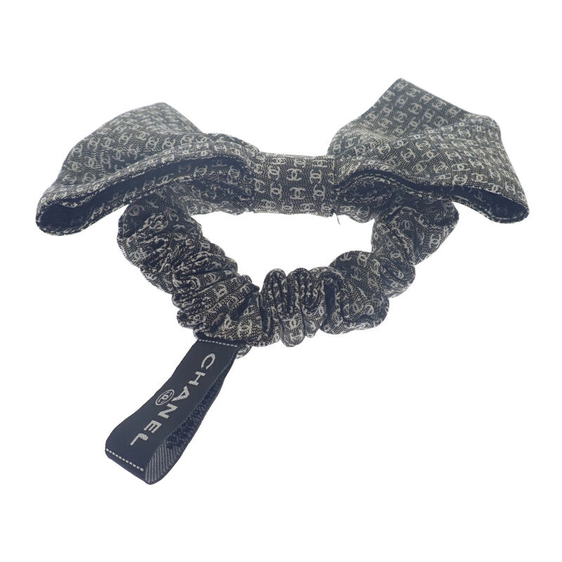 シャネル CHANEL メティエダール コレクション リボン シュシュ AAB193B21142U2103 ヘアアクセサリー シルク ミックスファイバー×メタリックファイバー ブラック＆エクリュ レディース【中古】【Aランク】