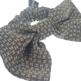 シャネル CHANEL メティエダール コレクション リボン シュシュ AAB193B21142U2103 ヘアアクセサリー シルク ミックスファイバー×メタリックファイバー ブラック＆エクリュ レディース【中古】【Aランク】