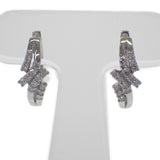 デザインジュエリー ピアス K14ホワイトゴールド ダイヤモンド レディース【中古】【Aランク】