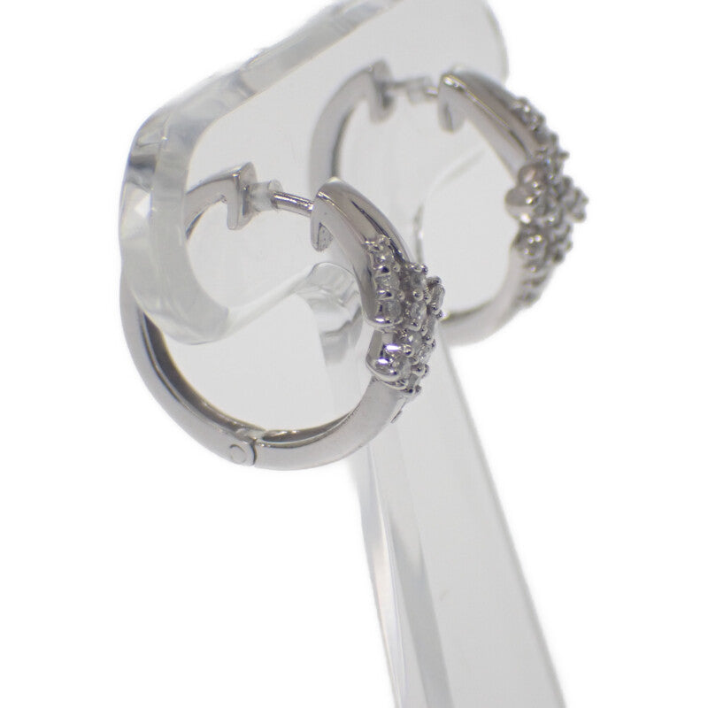 デザインジュエリー ピアス K14ホワイトゴールド ダイヤモンド レディース【中古】【Aランク】