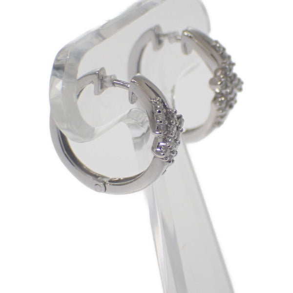 デザインジュエリー ピアス K14ホワイトゴールド ダイヤモンド レディース【中古】【Aランク】