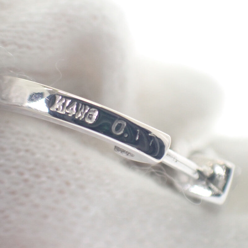 デザインジュエリー ピアス K14ホワイトゴールド ダイヤモンド レディース【中古】【Aランク】