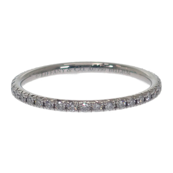 ティファニー TIFFANY&Co. メトロ フルサークル 8号 リング K18ホワイトゴールド ダイヤモンド レディース【中古】【Aランク】