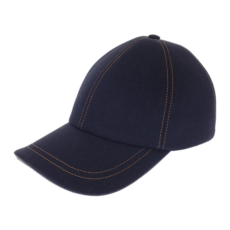 クリスチャンディオール Christian Dior D-Player 58 CPC0093EDEN_C540 キャップ デニム コットン ネイビー メンズ レディース【中古】【Aランク】