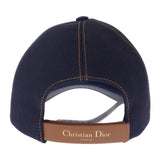 クリスチャンディオール Christian Dior D-Player 58 CPC0093EDEN_C540 キャップ デニム コットン ネイビー メンズ レディース【中古】【Aランク】