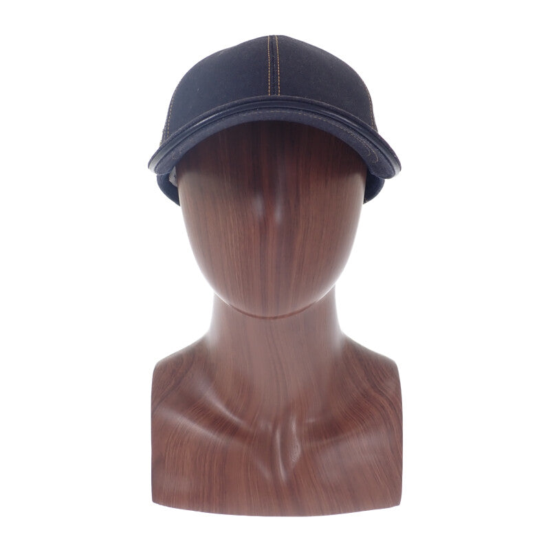 クリスチャンディオール Christian Dior D-Player 58 CPC0093EDEN_C540 キャップ デニム コットン ネイビー メンズ レディース【中古】【Aランク】