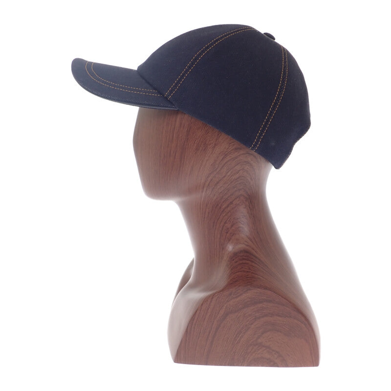 クリスチャンディオール Christian Dior D-Player 58 CPC0093EDEN_C540 キャップ デニム コットン ネイビー メンズ レディース【中古】【Aランク】