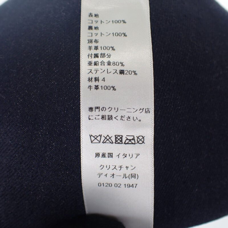 クリスチャンディオール Christian Dior D-Player 58 CPC0093EDEN_C540 キャップ デニム コットン ネイビー メンズ レディース【中古】【Aランク】