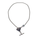 エルメス HERMES メリ・メロ H077291FP01 ネックレス メタル バッファローホーン スウィフトレザー シルバー メンズ レディース【中古】【Aランク】