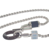 エルメス HERMES メリ・メロ H077291FP01 ネックレス メタル バッファローホーン スウィフトレザー シルバー メンズ レディース【中古】【Aランク】