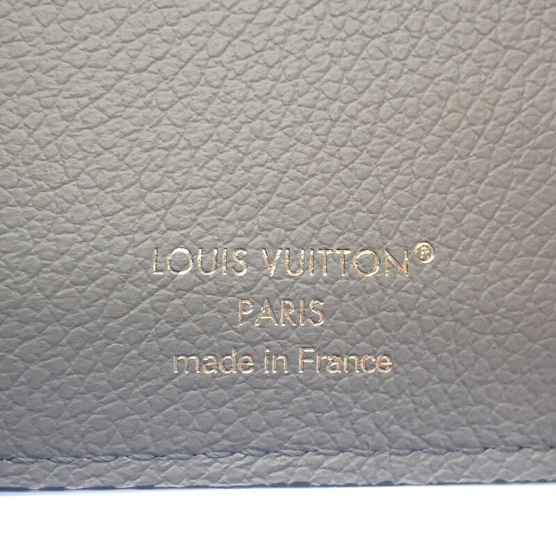 ルイヴィトン LOUIS VUITTON ポルトフォイユ・ヴィクトリーヌ バイカラー M81861 三つ折り財布 モノグラムアンプラント トゥルトレール クレーム ベージュ ゴールド金具 レディース メンズ【中古】【Sランク】
