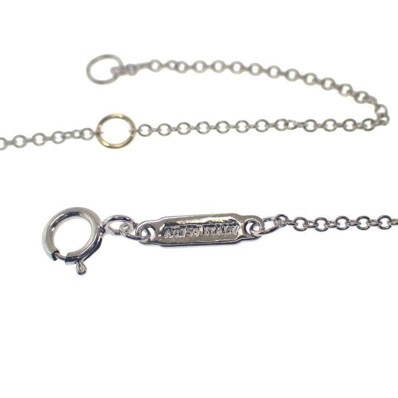 TIFFANY&Co. T Diamond Pendant 63843121 Necklace K18 White Gold Diamond Baguette Diamond Ladies [Used] [A Rank]