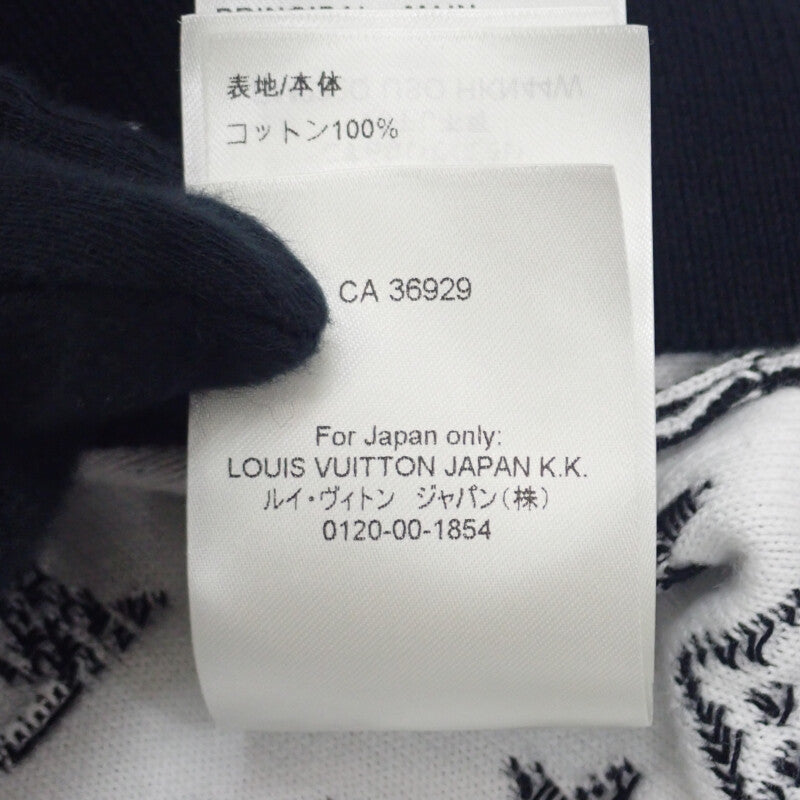 ルイヴィトン LOUIS VUITTON モノグラムデグラデクルーネック L 1A8FM1 スウェット コットン ブラック メンズ【中古】【ABランク】