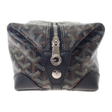 ゴヤール GOYARD ボウリング25トイレタリー BOWLIN025TY01CL01P ハンドバッグ PVC ブラック シルバー金具 メンズ レディース【中古】【Aランク】