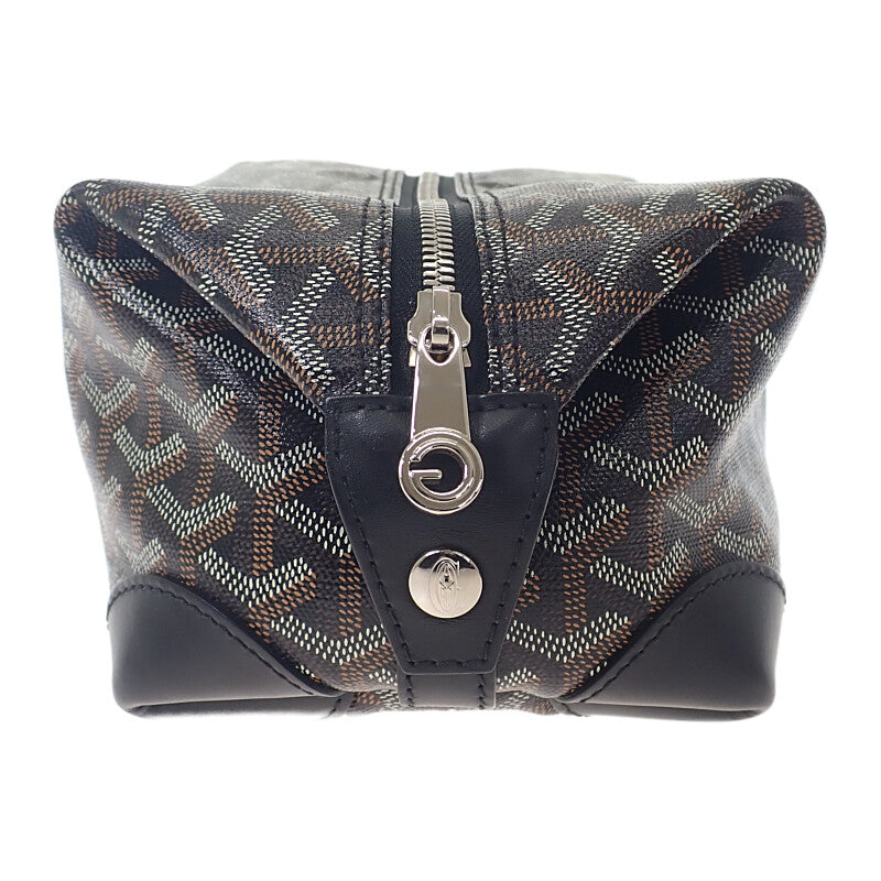 ゴヤール GOYARD ボウリング25トイレタリー BOWLIN025TY01CL01P ハンドバッグ PVC ブラック シルバー金具 メンズ レディース【中古】【Aランク】