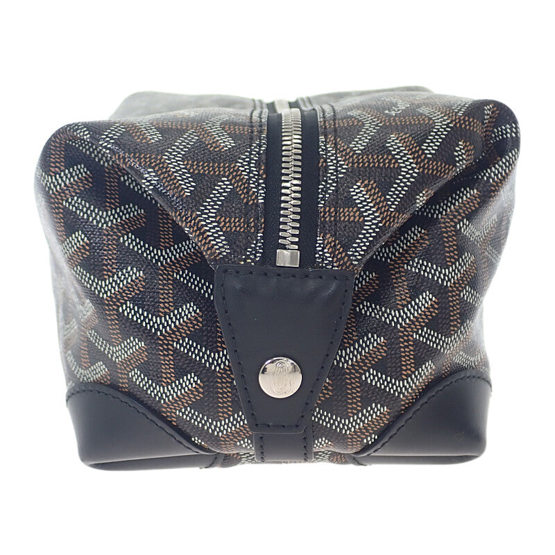 ゴヤール GOYARD ボウリング25トイレタリー BOWLIN025TY01CL01P ハンドバッグ PVC ブラック シルバー金具 メンズ レディース【中古】【Aランク】