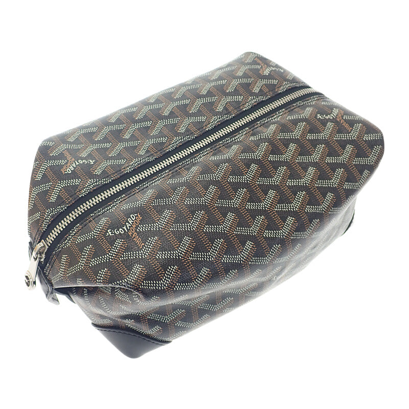 ゴヤール GOYARD ボウリング25トイレタリー BOWLIN025TY01CL01P ハンドバッグ PVC ブラック シルバー金具 メンズ レディース【中古】【Aランク】