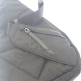 プラダ PRADA ワンショルダー バックパック 2VZ092_2DMG_F0002 ボディバッグ ショルダーバッグ レザー Re-Nylon ブラック シルバー金具 メンズ【中古】【Aランク】