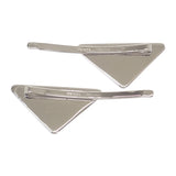 プラダ PRADA ヘアピン 1IF051_2BA6_F0076 ヘアアクセサリー メタル シルバー ライトブルー レディース【中古】【Aランク】