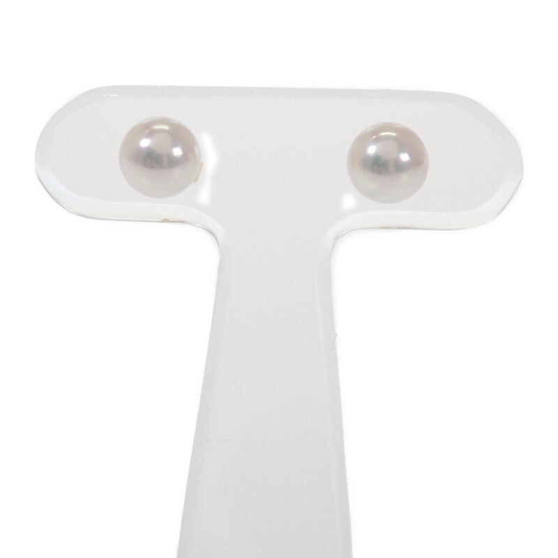 ミキモト MIKIMOTO PE-2CK ピアス パール K18イエローゴールド ホワイト レディース【中古】【Aランク】