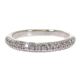 スタージュエリー STAR JEWELRY パヴェダイヤ ハーフパヴェ 13号 リング Pt950プラチナ ダイヤモンド レディース【中古】【Aランク】