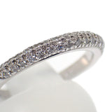 スタージュエリー STAR JEWELRY パヴェダイヤ ハーフパヴェ 13号 リング Pt950プラチナ ダイヤモンド レディース【中古】【Aランク】