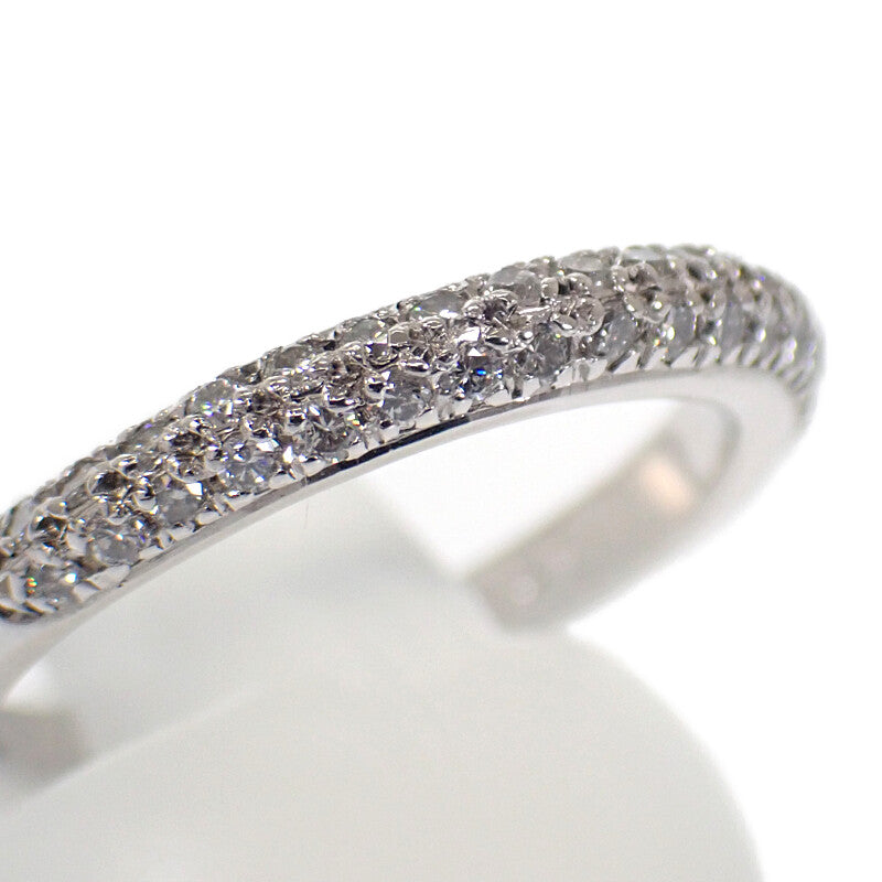 スタージュエリー STAR JEWELRY パヴェダイヤ ハーフパヴェ 13号 リング Pt950プラチナ ダイヤモンド レディース【中古】【Aランク】