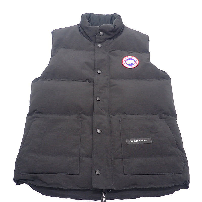 カナダグース CANADA GOOSE フリースタイル クルー S 4154M ダウンベスト ポリエステル ブラック メンズ【中古】【ABランク】