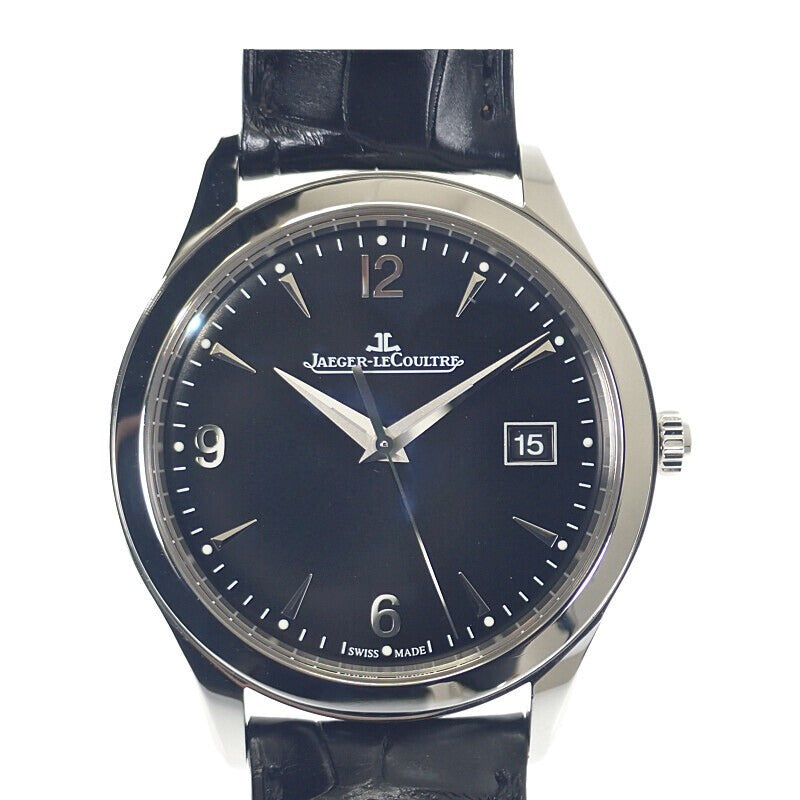 JAEGER LECOULTRE ジャガールクルト マスター コントロール デイト Q1548470 腕時計 ステンレススチール 自動巻き ブラック文字盤 メンズ【中古】【Aランク】