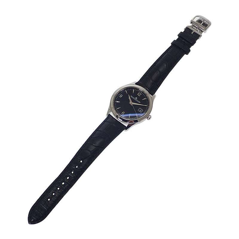 JAEGER LECOULTRE ジャガールクルト マスター コントロール デイト Q1548470 腕時計 ステンレススチール 自動巻き ブラック文字盤 メンズ【中古】【Aランク】