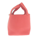 エルメス HERMES ピコタンロック PM ハンドバッグ トートバッグ トリヨン ローズテキサス オレンジ系 シルバー金具 レディース【中古】【Aランク】