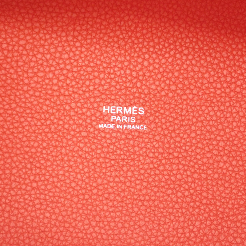 エルメス HERMES ピコタンロック PM ハンドバッグ トートバッグ トリヨン ローズテキサス オレンジ系 シルバー金具 レディース【中古】【Aランク】