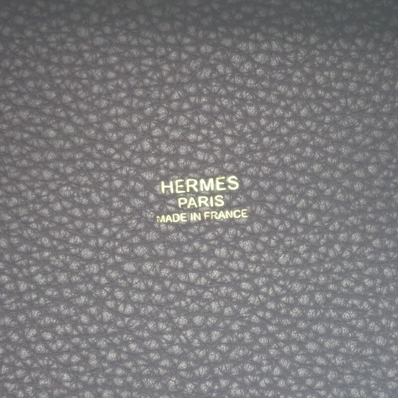 エルメス HERMES ピコタンロック PM  ハンドバッグ トートバッグ トリヨン レザン パープル系 ゴールド金具 レディース【中古】【Aランク】